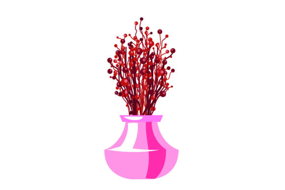 Beautiful Flowers in Pots 15 Graphics and Illustrations Review