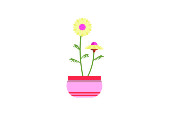 Beautiful Flowers in Pots 16 Graphics and Freebies Review