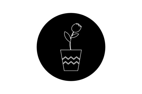 Beauty Flowers Art White Line Style Graphics Freebies