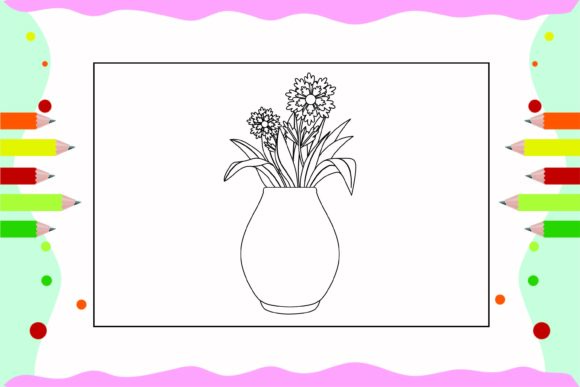 Flowers Coloring Pages for Kids 14 Graphics and Illustrations Review