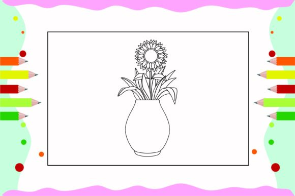 Flowers Coloring Pages for Kids 2 Graphics and Illustrations Review