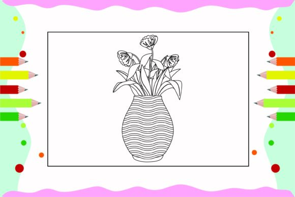 Flowers Coloring Pages for Kids 20 Graphics and Illustrations Review