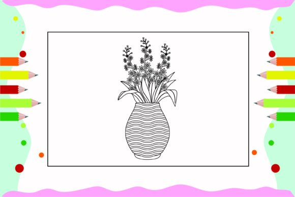Flowers Coloring Pages for Kids 29 Graphics and Illustrations Review