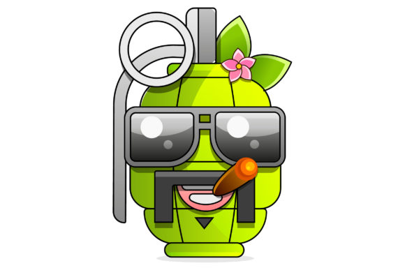 Grenade and Flowers Graphics and Illustrations Review