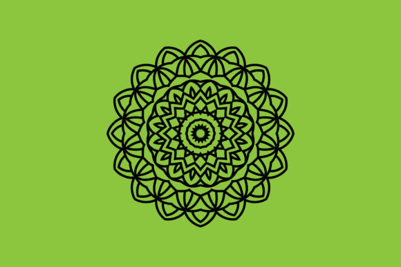 Mandala Black Flowers: Graphics and Illustrations for Brand Design